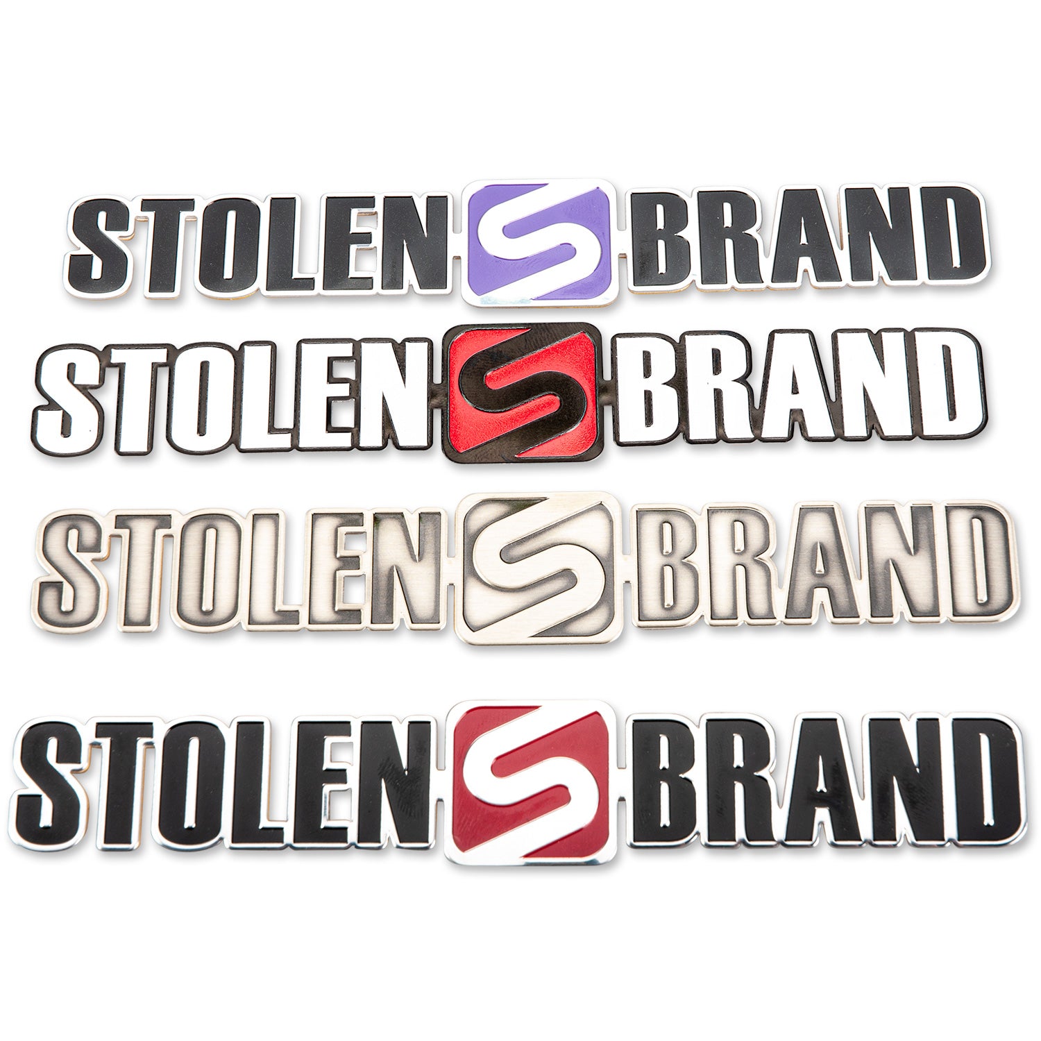 STOLEN BRAND METAL BADGE